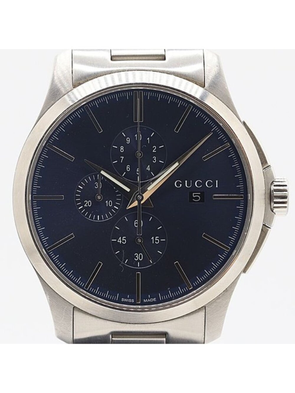 Gucci G-Timeless Chrono Date Blue Dial Watch